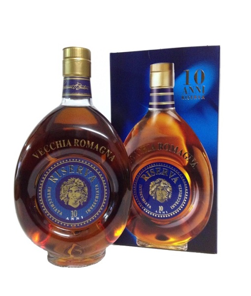 Brandy der Marke Vecchia Romagna 10 Jahre 40% 0,7 l Flasche