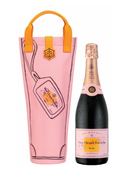 Champagner der Marke Veuve Clicquot Rose im Shopping Bag 12% 0,75 l Flasche