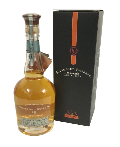 Whiskey der Marke Woodford Reserve Classic Malt  45,2% 0,7l Flasche